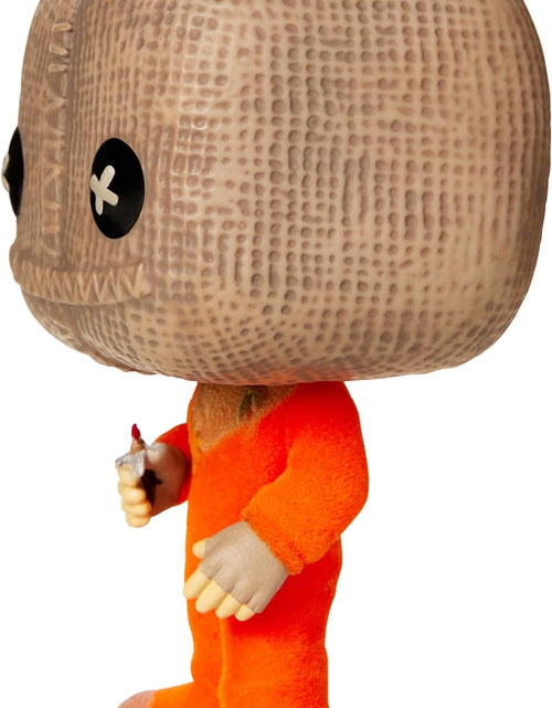Load image into Gallery viewer, Funko Spirit Halloween Trick &#39;r Treat Sam with Razor Flocked POP! Figure | Horror Collectible
