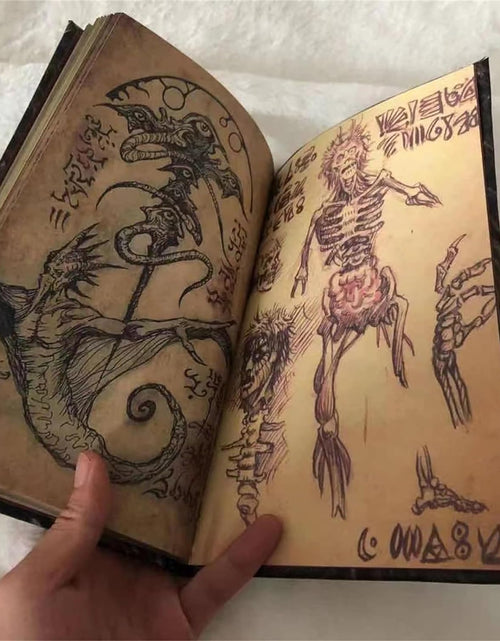 Load image into Gallery viewer, Necronomicon Dark Magic Book Evil Dead Altar Ceremony Prop Book for Collection Decor, 3D
