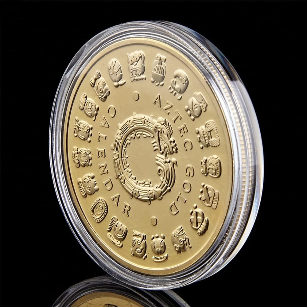 Mexico Mayan Aztec Calendar Art Prophecy Culture Challenge Coin Collectibles