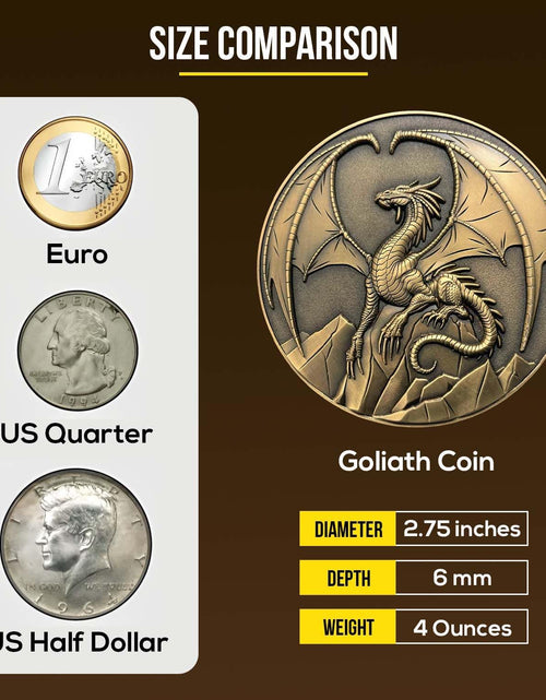 Load image into Gallery viewer, Poseidon - Large Collectible Display Coin, includes Stand, 3D Dual-Sided, 2.75&quot;, 4oz, Zinc Alloy
