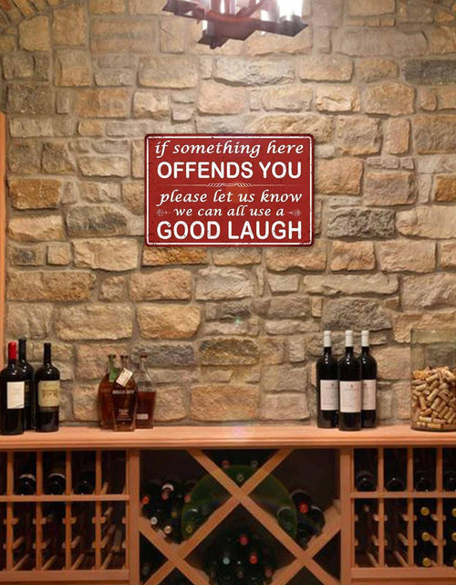 Load image into Gallery viewer, If Something Here Offends You Tin Sign For Garage Home Bar Wall Decor
