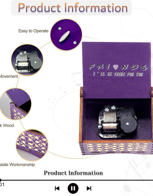 Load image into Gallery viewer, Wooden Music Box with TV Show Theme, Funny TV Show Gifts
