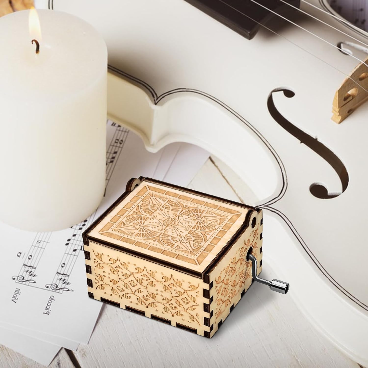 Mothers Day for Mom Gifts from Daughter Son Gifts Hand Crank Music Box