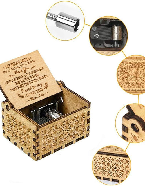 Load image into Gallery viewer, Music Box Gift for Mom from Daughter Son Plays You are My Sunshine
