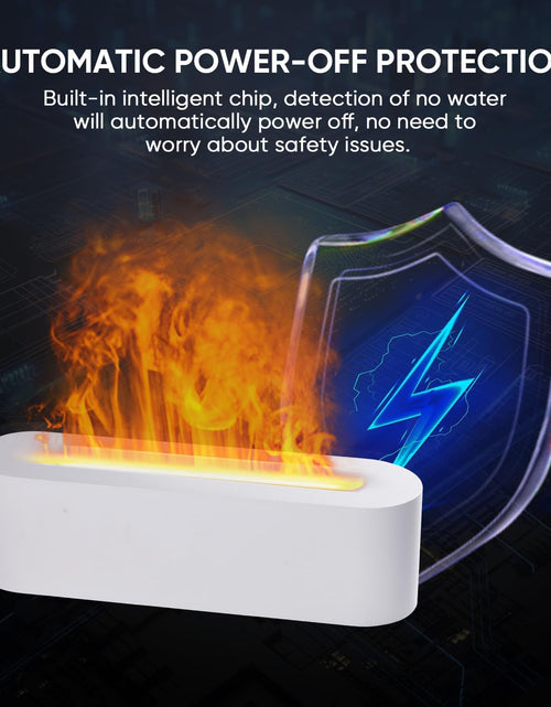 Load image into Gallery viewer, Fireplace Colorful Fire Flame Diffuser, Aromatherapy Essential Oil Diffuser, 150ml Cool Mist Humidifier, White
