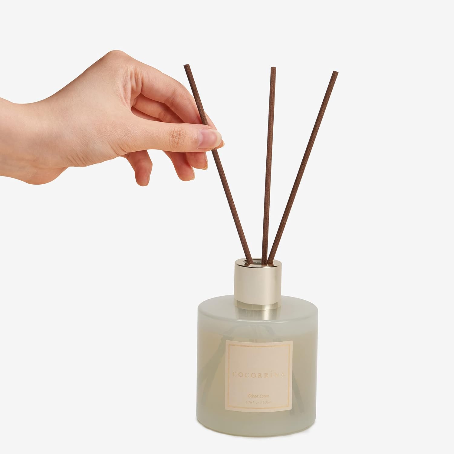 Reed Diffuser Set, 6.7 oz Clean Linen Scented Diffuser with Sticks Home Fragrance