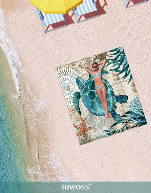 Load image into Gallery viewer, Beach Blanket Waterproof Sandproof Oversized 95”x 80”
