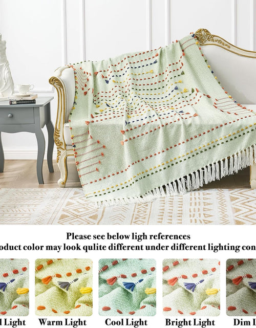 Load image into Gallery viewer, Boho Throw Blanket for Couch, Bohemian Decorative Summer Throw Blanket, 50x60 inches

