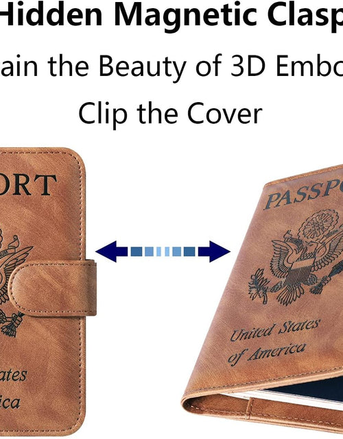 Load image into Gallery viewer, Passport Holder Cover Wallet Travel Essentials Accessories for Men Women (2#Brown)
