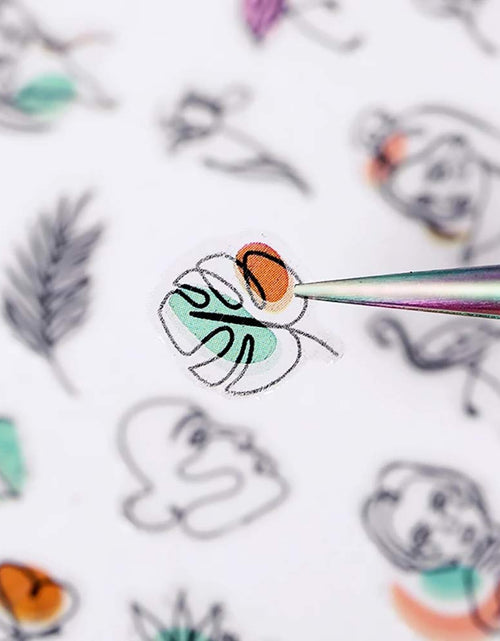 Load image into Gallery viewer, Graffiti Fun Nail Art Stickers, Abstract Nail Decals 3D Self-Adhesive, 6 Sheets
