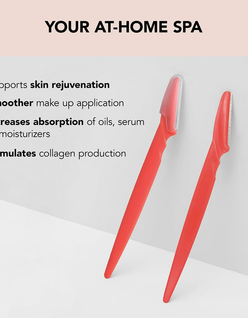 Load image into Gallery viewer, 12pcs Coral Face Razors for Women and Men, Eyebrow Trimmer &amp; Face Shaver
