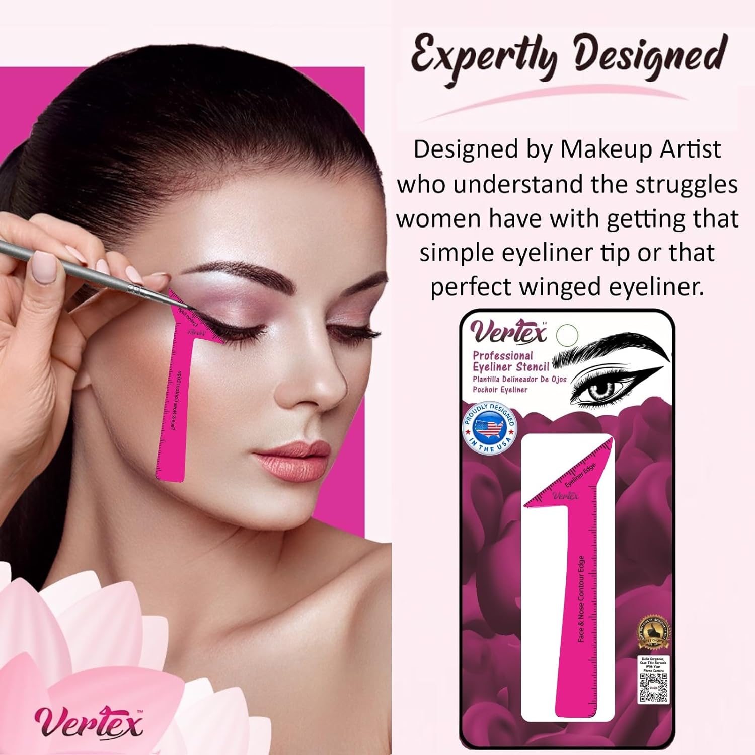 Eyeliner Stencils Pencil Liquid Waterproof Tool For Liner Makeup Brush Pen Stamp