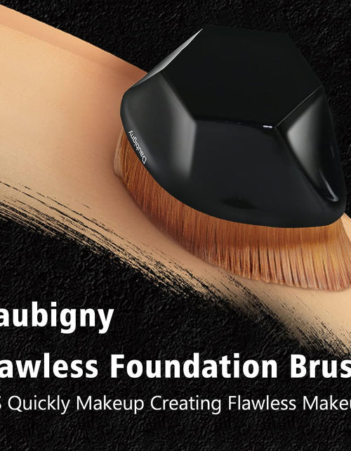 Load image into Gallery viewer, Kabuki Hexagon Face Blush Liquid Powder Foundation Brush for Blending Liquid, Black
