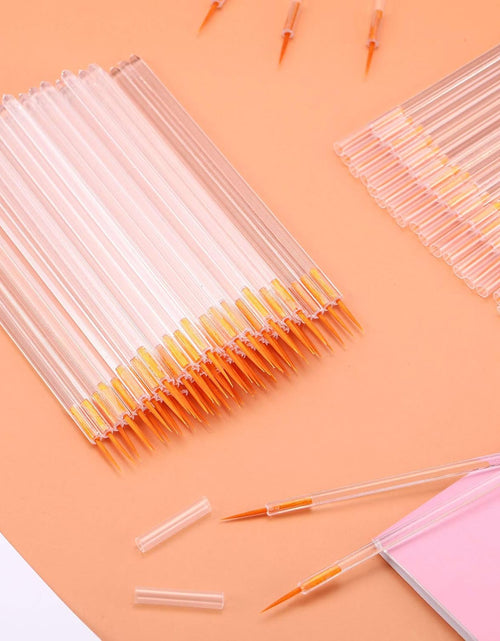 Load image into Gallery viewer, 100 Pack Disposable Eyeliner Brush Applicator Cosmetic Eye Wands Makeup Tool (Clear)
