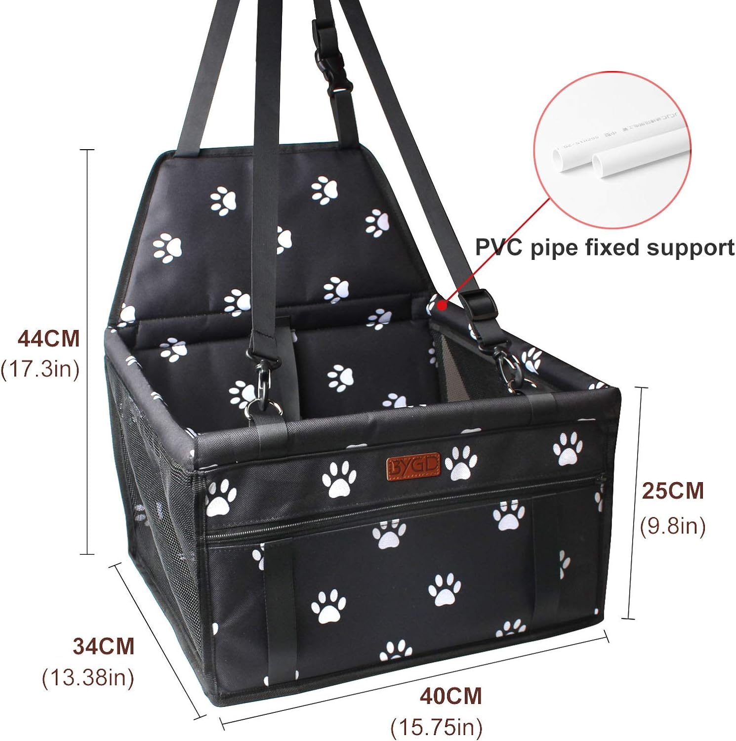 Pet Dog Booster Seat, with Upgrade Support Rod, Small and Medium Pets