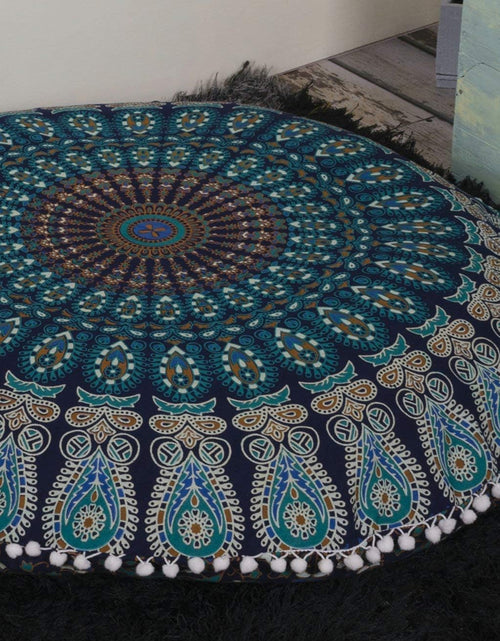 Load image into Gallery viewer, Large Hippie Mandala Floor Pillow Cover ( 32 Inches)
