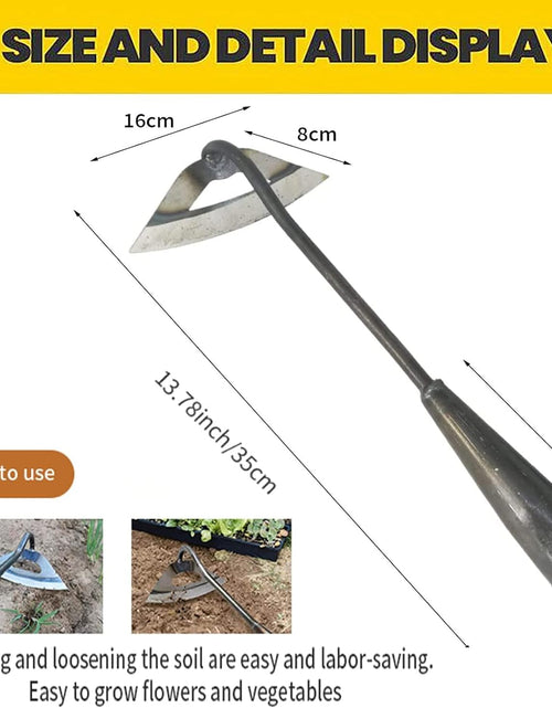 Load image into Gallery viewer, 2 Pieces Durable All-Steel Gardening Hand Tools Hoe
