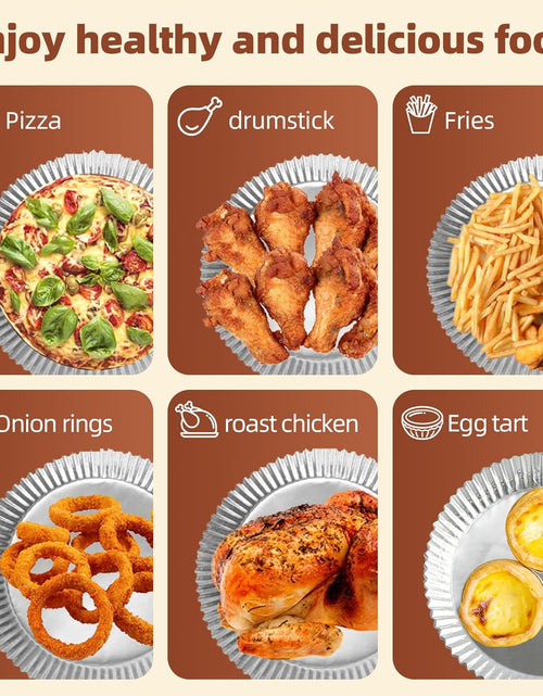 Load image into Gallery viewer, 60PCS Non-stick Air Fryer Disposable Paper Liner, Oil-proof Water-proof
