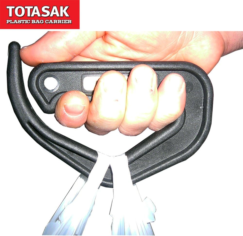 Grocery Bag Carrier (2 Pack) - Multiple Shopping Bag Holder Handle - Durable Lightweight Multi Purpose Secondary Handle Tool