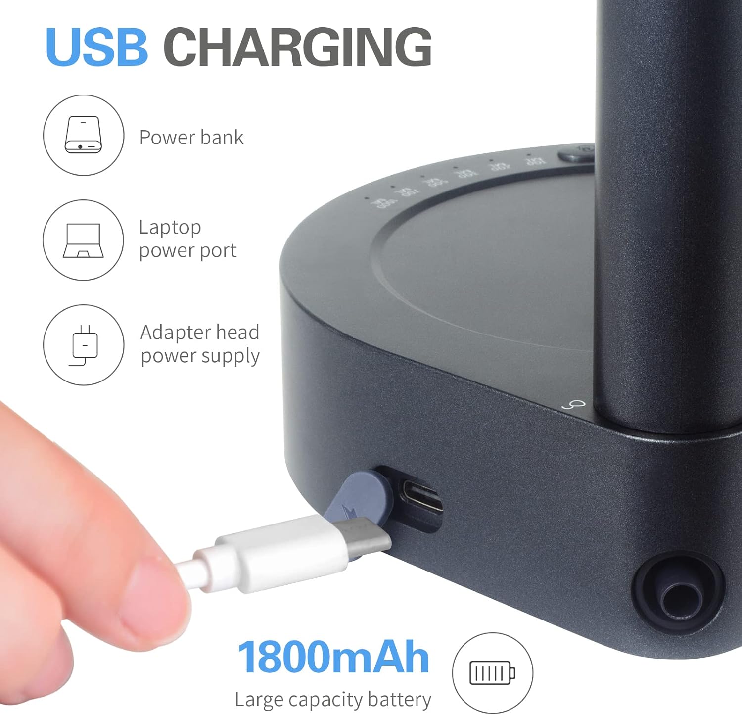 Desktop Water Bottle Dispenser, Portable Electric Water Bottle Pump Countertop for 5 Gallon & Universal Bottles
