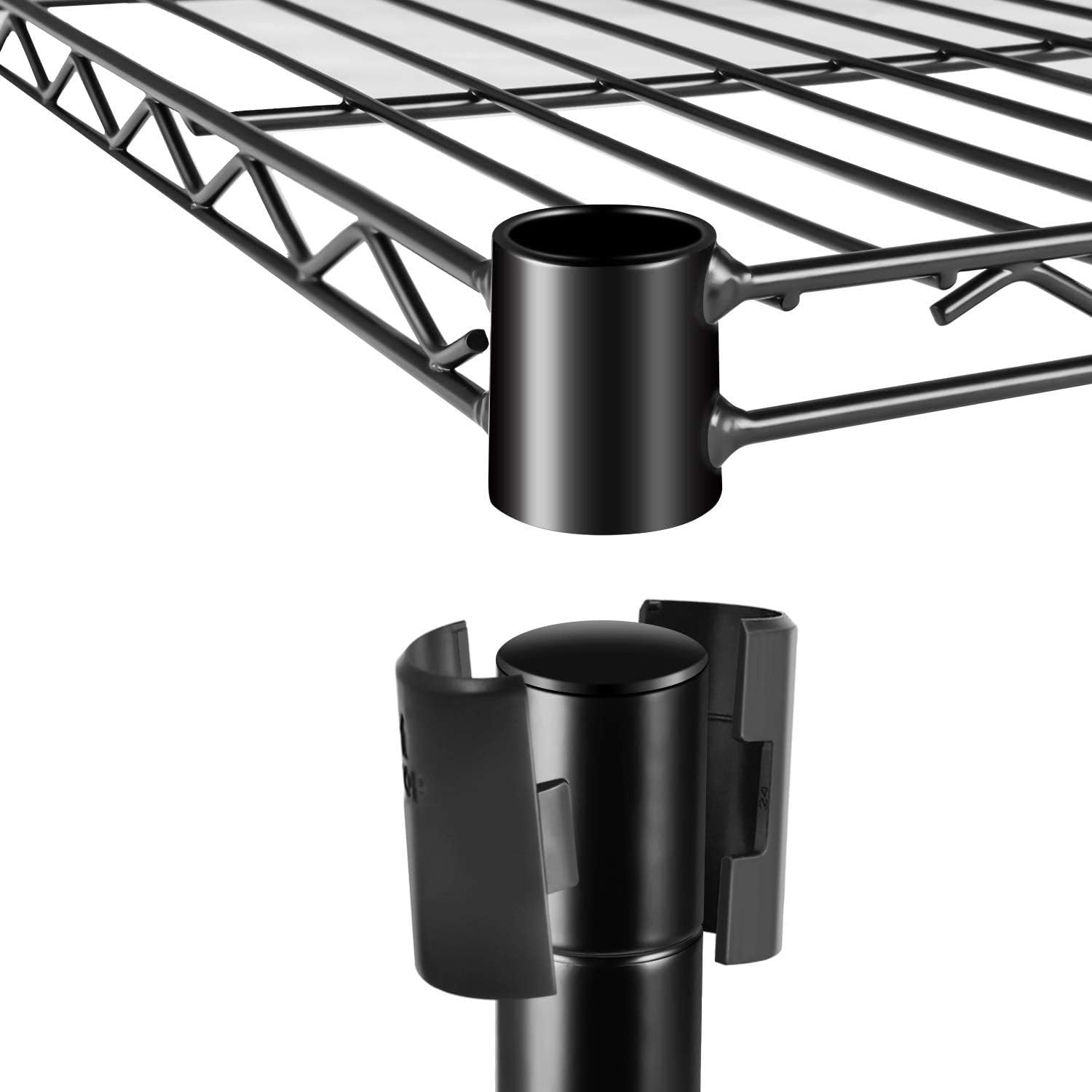 5-Shelf Shelving Unit 1250Lb Capacity, 29.92" D x 13.98" W x 62.99" H, 5 Tier, Black