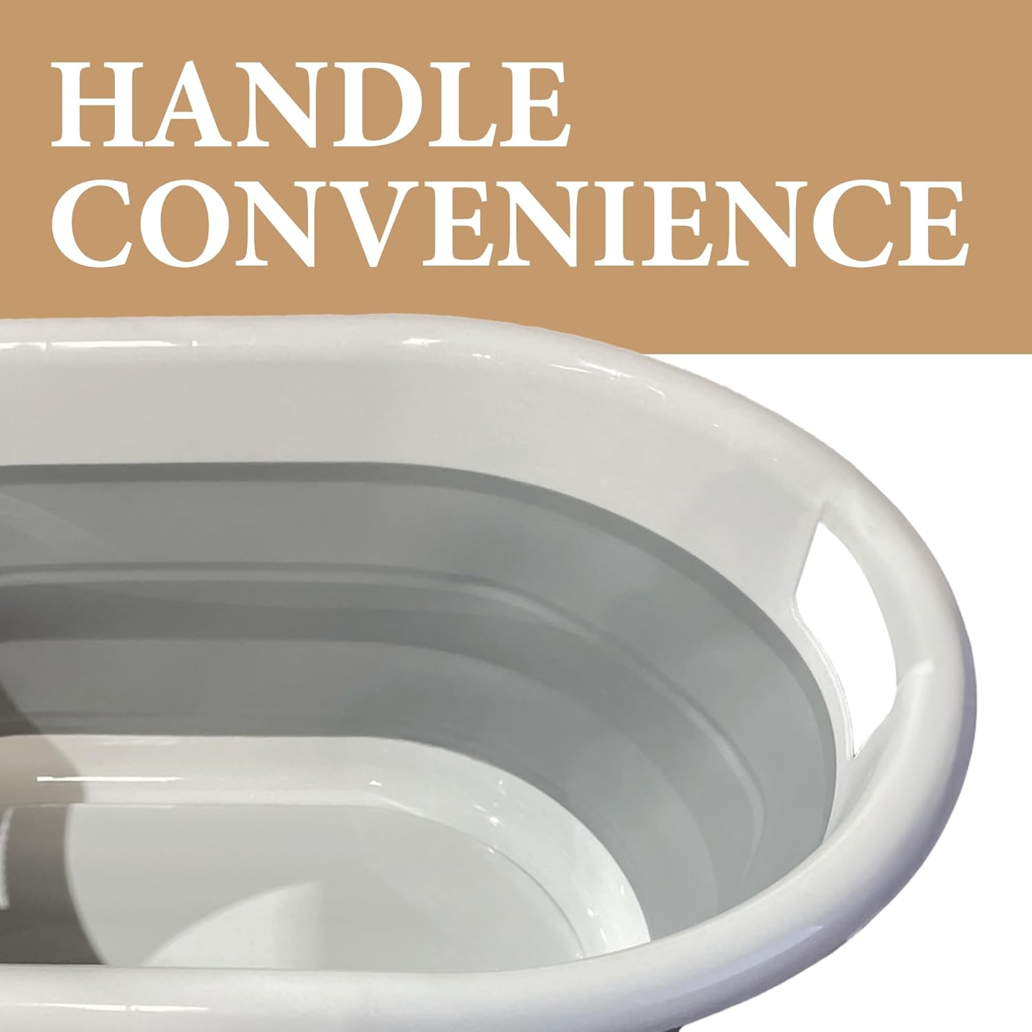 Collapsible Laundry Basket, Space-Saving, Lightweight, Compact & Durable, Perfect for Home and Travel, Oval