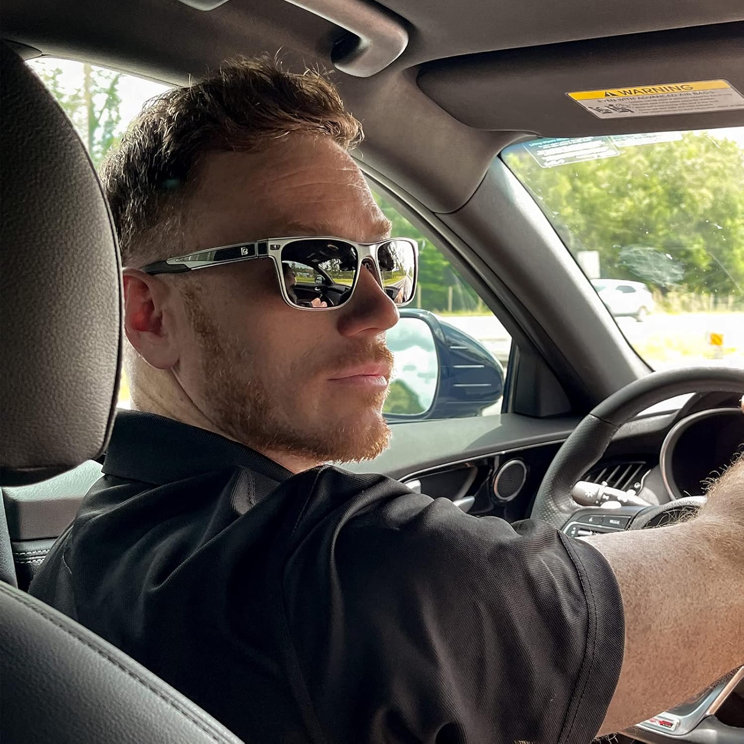 Polarized Sunglasses for Men Vintage Aluminum Frame Retro Sports Sun Glasses Driving Shades (Gunmetal Frame Grey Lens)