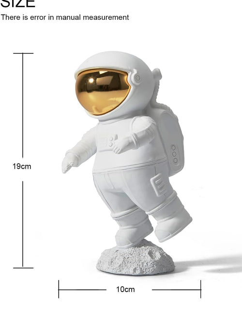Load image into Gallery viewer, Astronaut Figurine Sculpture Home Decor Modern Statue Table Centerpiece Crafts Polyresin Arts Gifts White 7.5 inch
