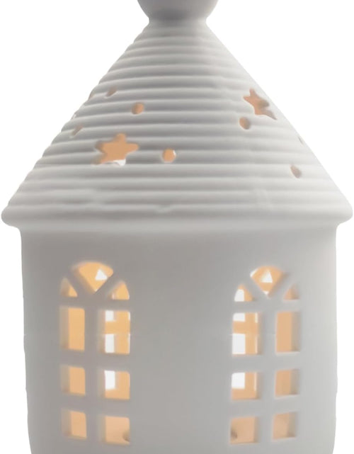 Load image into Gallery viewer, Ceramic Lighthouse Home Decoration Tabletop Handcarved Porcelain Figures with LED light Battery Included
