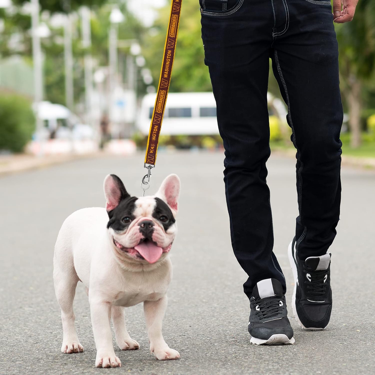 NFL PET Leash Washington Commanders Dog Leash, Medium Football Team Leash for Dogs & Cats