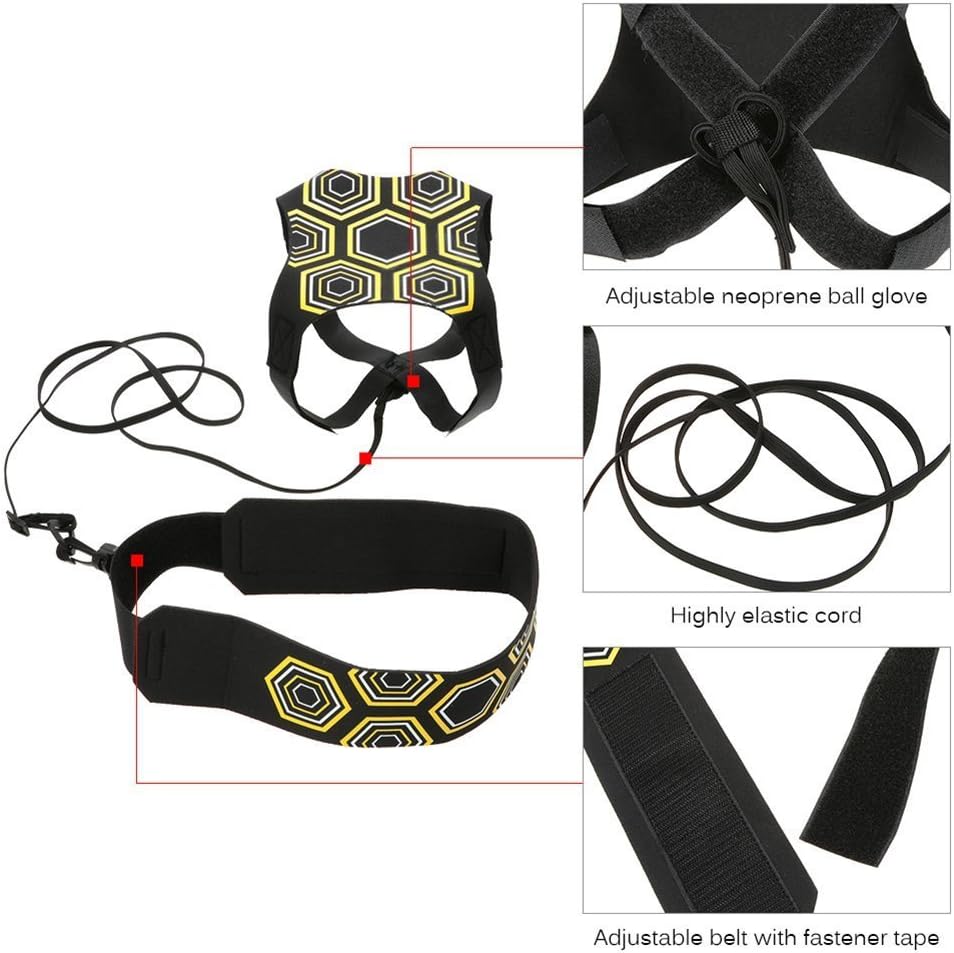 Football Kick Trainer Soccer Training Aids Hands Free Throw Sole Practice Equipment for Kids