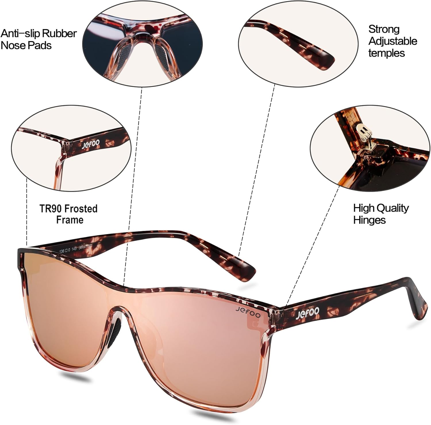 Polarized Sunglasses Men Trendy Mirrored shades Women Reflective Sun Glasses UV Protection