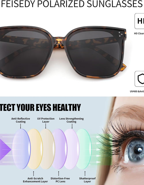 Load image into Gallery viewer, Retro Square Polarized Sunglasses Women Men Vintage Minimalist Shades B2600
