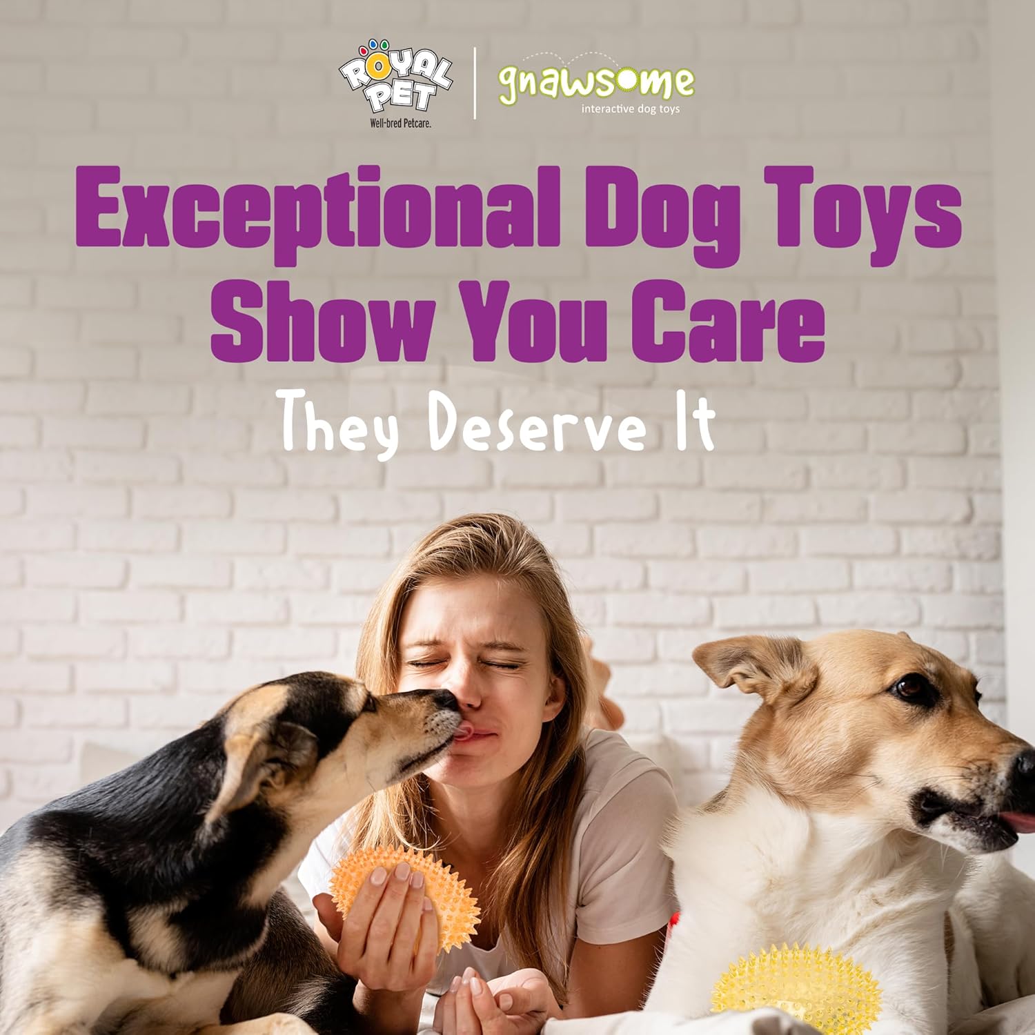 4.5” Spiky Squeaker Football Dog Toy - Large, Cleans Teeth and Promotes Good Dental and Gum Health for Your Pet