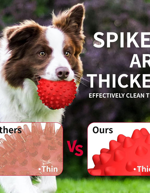 Load image into Gallery viewer, Dog Balls Squeaky Dog Toys for Large Dogs, Dog Toys for Aggressive Chewers, Floatable Rubber Pet Toys for Medium Breed Pack of 2
