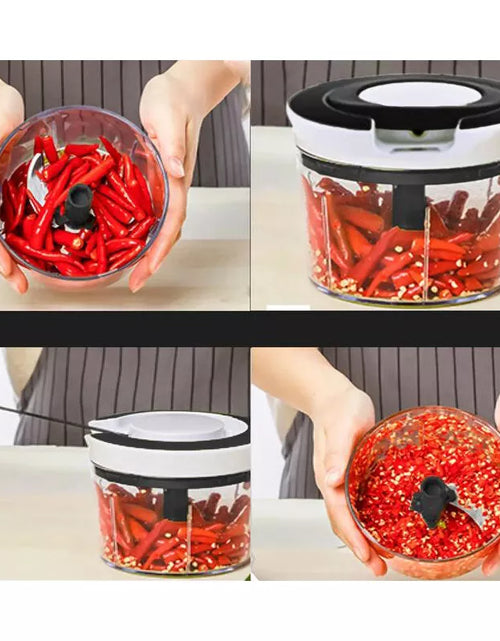Load image into Gallery viewer, 900ML High-Capacity Pull Rope Meat Grinder Ideal for Home Kitchen DIY Delicacies
