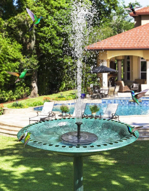 Load image into Gallery viewer, New Upgraded Mini Solar Powered Fountain Pump 1.5W Free Standing Solar Panel Kit
