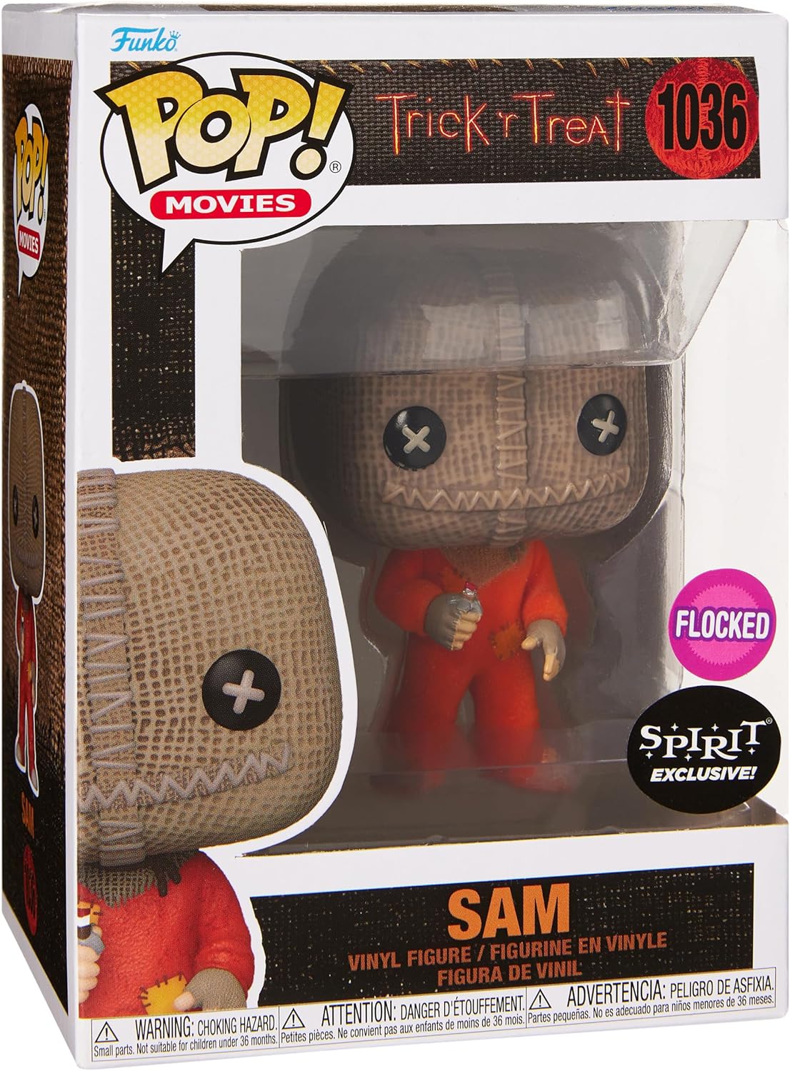 Funko Spirit Halloween Trick 'r Treat Sam with Razor Flocked POP! Figure | Horror Collectible