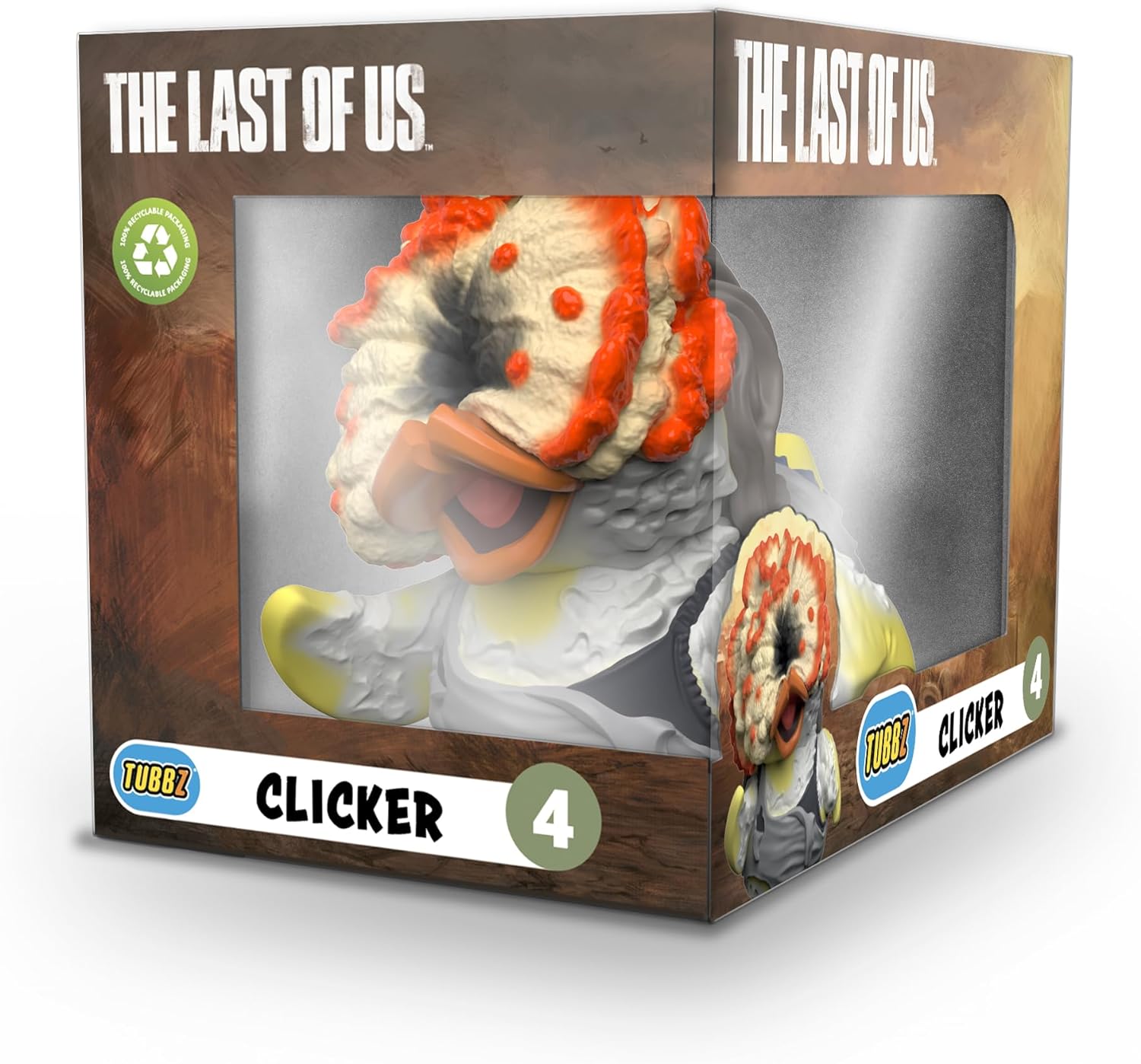 Boxed Edition Clicker Collectible Vinyl Rubber Duck Figure - Official The Last of Us Merchandise, One Size