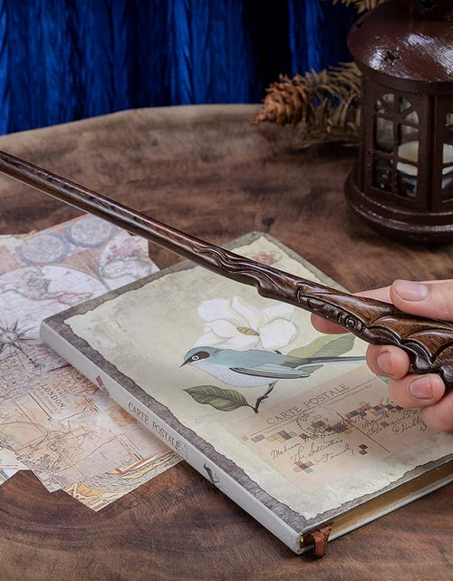 Load image into Gallery viewer, Handicraftviet Hand Carved Dragon Magic Wand, Wooden Wands for Collectible Cosplay
