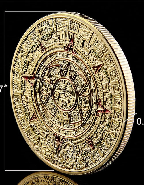 Load image into Gallery viewer, Mexico Mayan Aztec Calendar Art Prophecy Culture Challenge Coin Collectibles
