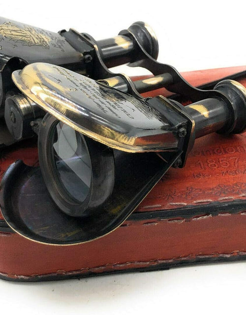 Load image into Gallery viewer, Classic Marine Spy Glass Antique London 1857 R &amp; J Beck Brass Binocular Collectibles, Antique Style Telescope Spyglass Folding Gift
