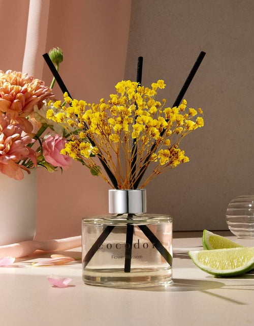 Load image into Gallery viewer, Flower Reed Diffuser set / 6.7oz / White Jasmine/Scent Diffuser with Sticks Home Fragrance
