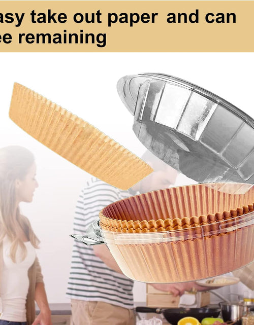 Load image into Gallery viewer, Disposable Air Fryer Paper Liners, 9 Inch Round Parchment Paper Liners for 4 qt 5 qt 6 qt
