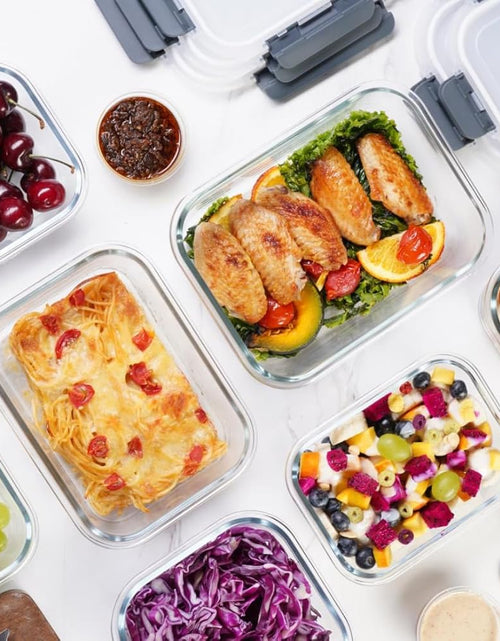 Load image into Gallery viewer, Glass Meal Prep Containers for Lunch Food Storage with Lids,  BPA Free（20 Pieces）

