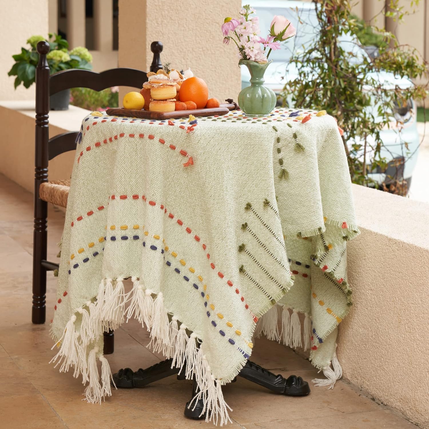 Boho Throw Blanket for Couch, Bohemian Decorative Summer Throw Blanket, 50x60 inches