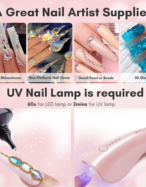 Load image into Gallery viewer, Nail Rhinestone Glue for Nails, Super Strong Gel Nail Glue for Nail Charm 3D Nails Bling
