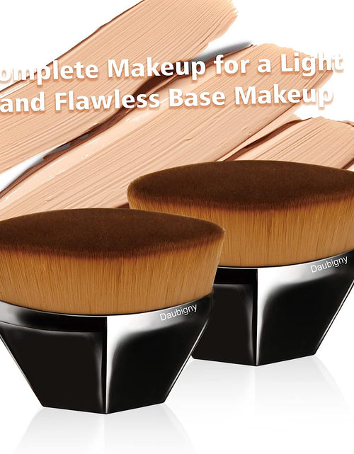 Load image into Gallery viewer, Kabuki Hexagon Face Blush Liquid Powder Foundation Brush for Blending Liquid, Black
