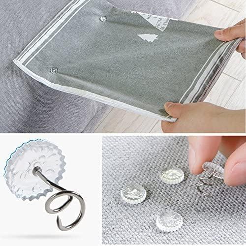50 Pcs Upholstery Tacks Headliner Pins Clear Heads Twist Pins , Clear