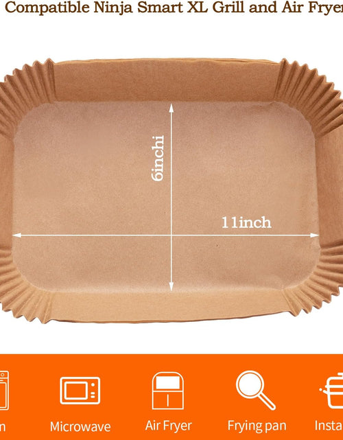 Load image into Gallery viewer, 6-in-1 Indoor Grill,100PCS Rectangular Air Fryer Disposable Paper Liner
